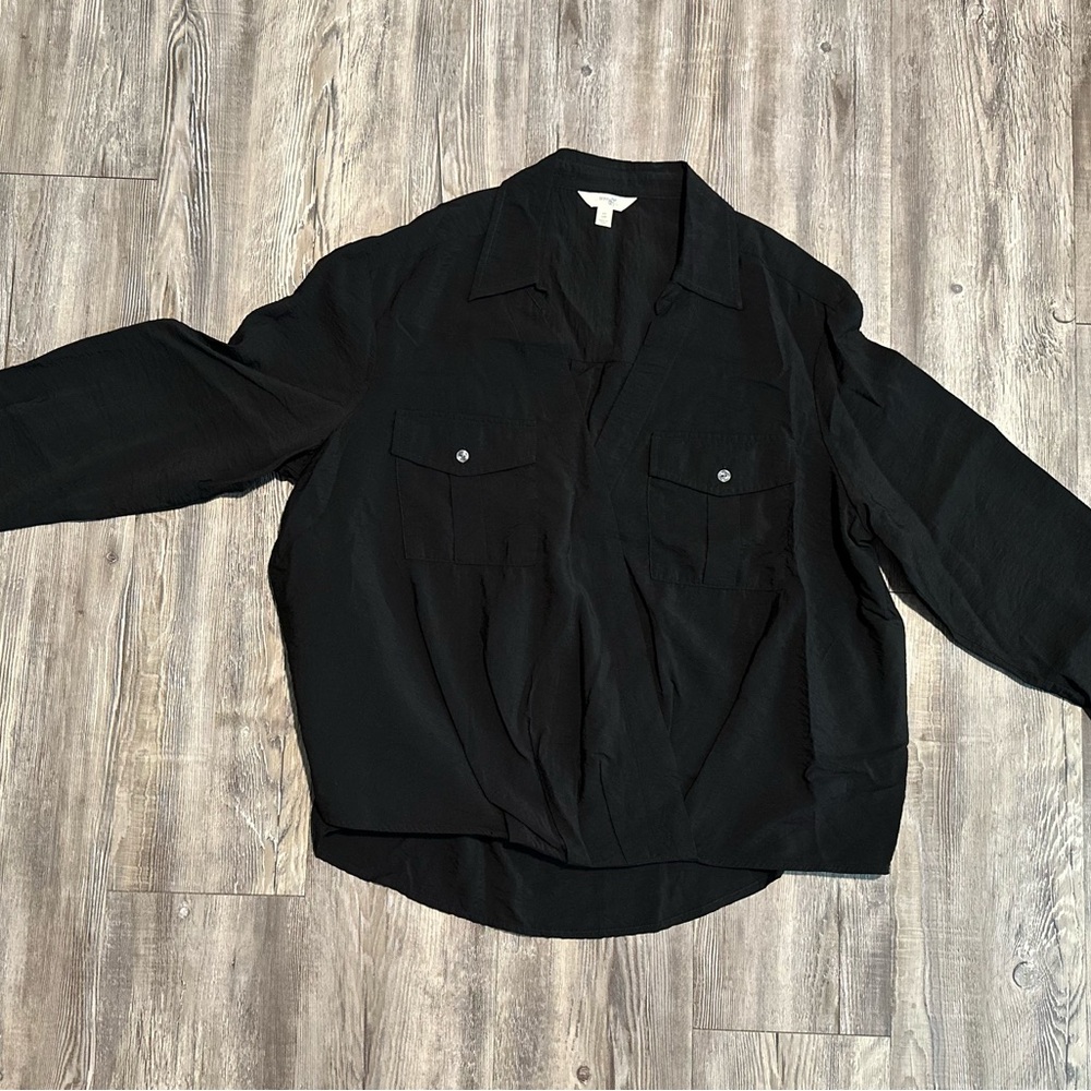 Terra & Sky Black Blouse